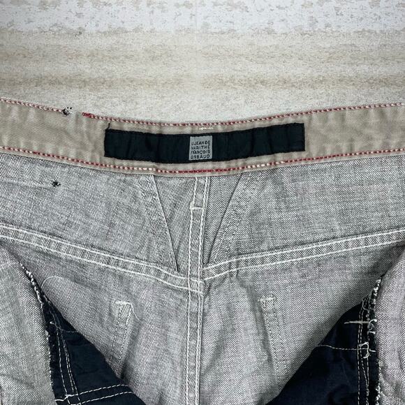 Vintage Y2K MFG Skater Wide Leg Jeans 38x30 Baggy Smoke Grey Wash Denim - Picture 4 of 5